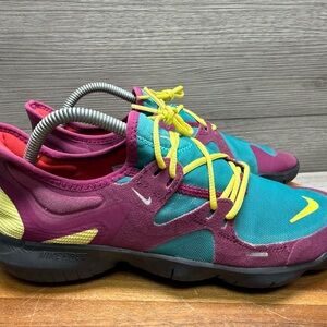 Nike Women Free 3.0 Flexible Running Shoes Size 6 CT1432-991 Purple White